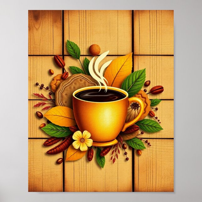 Modern kaffekonst poster (Framsidan)