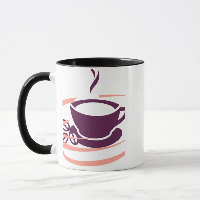 Modern Kaffekopp Illustration (Vänster)