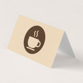 ☕ Modern kaffesäljare - Lojalty och Affärskort Visitkort