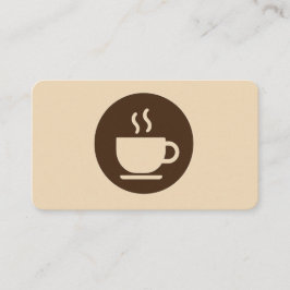 ☕ Modern kaffesäljare - Lojalty och Affärskort Visitkort
