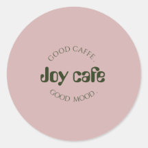 Modern kaffeshopsdekal | Kafévarumärkesklistermärk