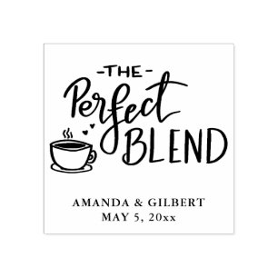 Modern kaffeskript för Perfekt-blandning Stämpel