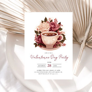Modern kaffeValentineser Galentines Party Inbjudningar