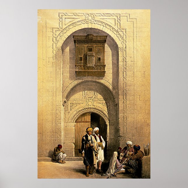 Modern Kairo Mansion, Arabesque, Roberts/Haghe Art Poster (Framsidan)