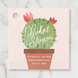 Modern Kaktus Bröllopsdusch Tack Gåvor Etiketter