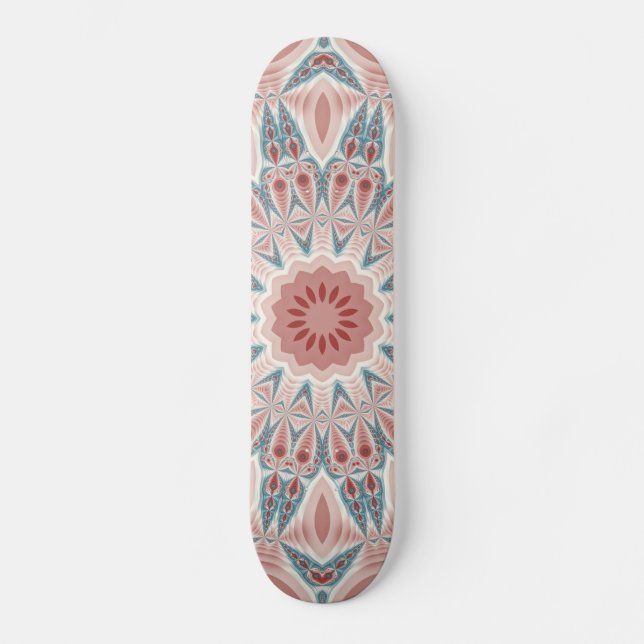 Modern Kaleidoscope Mandala Fractal Art Mini Skateboard Bräda 18,5 Cm (Framsida)