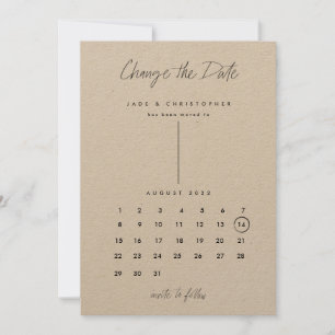 Modern kalender Kraft ändrar datum Spara Datumet