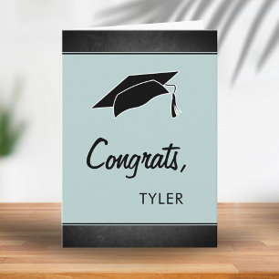 Modern kalkboard Gratulerara Student Studenten Kort
