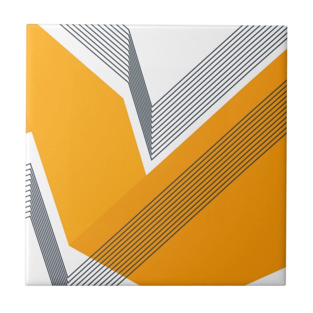 Modern, kall, moderiktig, stads- enkel geometrisk kakelplatta (Framsidan)
