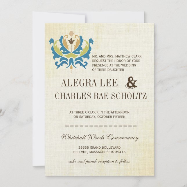 Modern kallelse till kalkbräda och kalkmask inbjudningar (Framsida)