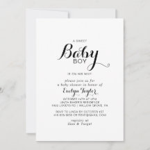 Modern kallgrafi Formell Pojke dusch