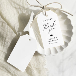 Modern kalligrafi A Sweet Tack Studenten Presentetikett
