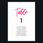 Modern kalligrafi av bröllop-platskort bordsnummer<br><div class="desc">Välj den här roligten och den moderna kalligrafidesignen för ditt webbseminarium: ren,  enkel och trendig,  det passar alla dina behov. Bakgrunder och texter färg anpassade helt för att passa dina smaker.</div>