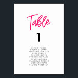 Modern kalligrafi av bröllop-platskort bordsnummer<br><div class="desc">Välj den här roligten och den moderna kalligrafidesignen för ditt webbseminarium: ren,  enkel och trendig,  det passar alla dina behov. Bakgrunder och texter färg anpassade helt för att passa dina smaker.</div>