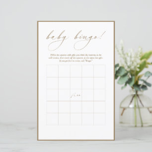 Modern kalligrafi Baby Bingo