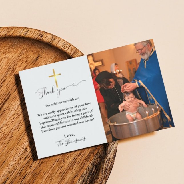 Modern kalligrafi-baptism tack vare kortet inbjudningar (Skapare uppladdad)