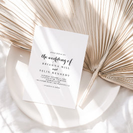 Modern kalligrafi Bröllopet Av Inbjudningar