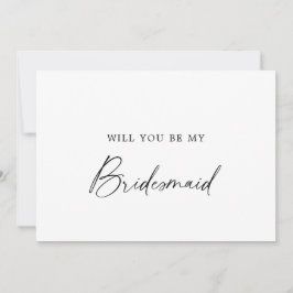 Modern kalligrafi brudtärningsförfrågan inbjudningar