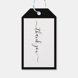 Modern kalligrafi-designer B&W Social Tack Presentetikett