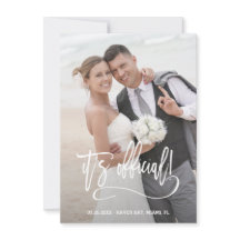 Modern kalligrafi Det är officiell Bröllop