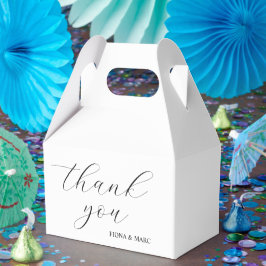 Modern kalligrafi elegant bröllop-favoritruta presentaskar