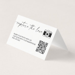 Modern kalligrafi Fånga Kärleken QR-kod Kort