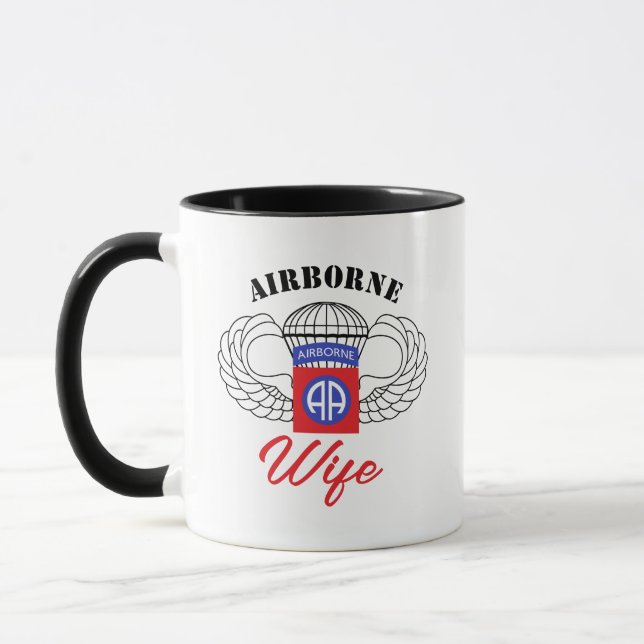 Modern kalligrafi, flygburen hustru mugg (Vänster)