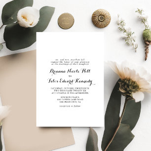 Modern kalligrafi - Forme Bröllop Inbjudningar