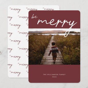 Modern Kalligrafi - fotoport för julfotopapper Julkort