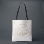 Modern kalligrafi guld Budens mamma Tygkasse<br><div class="desc">En tidslängd och en budens mamma-gåva av elegant till väskan med förfinat kalligrafi-skript på klassisk bakgrund,  perfekt för ett formellt och sofistikerat bröllop firande. Kontakta mig gärna om du vill ha anpassade eller ytterligare produkter med den här designen.</div>