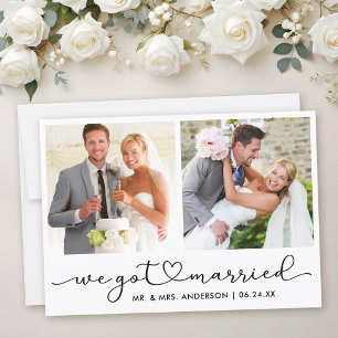 Modern kalligrafi hjärtskrift 2 Foto Bröllop Meddelande