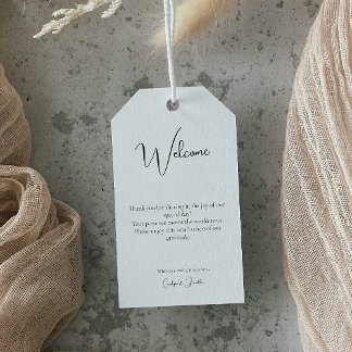 Modern kalligrafi - minimalistisk Bröllop Presentetikett