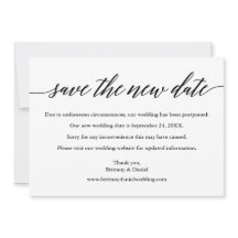 Modern kalligrafi Spara det nya datumkortet