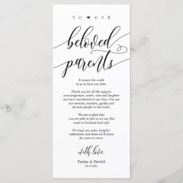 Modern kalligrafi, Ställe sätter tackkort Program