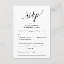 Modern kalligrafi, svart, Bröllop OSA