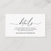 Modern kalligrafi, svart teckensnitt, Bröllop-deta