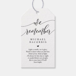 Modern kalligrafi, svart typsnitt, begravning, lju presentetikett