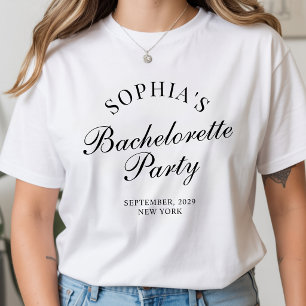 Modern kalligrafisk skrift för möhippa-inbjudan t shirt