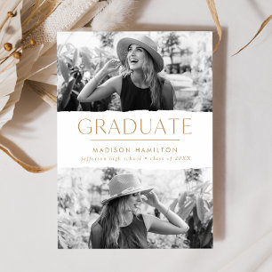 Modern Kant Guld 2 Photo Studenten Meddelande