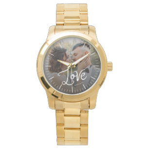 Modern kärlek Anpassade vigsel fotografering parmo Armbandsur