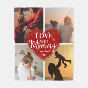 Modern Kärlek - du Mamma/Mamma/annan fotosamling Fleecefilt