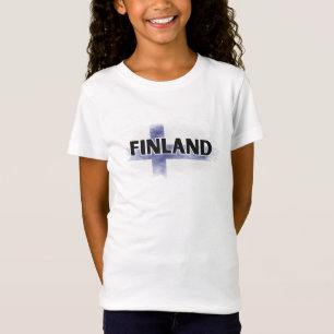 Modern Kärlek Finland Flagga Helsingfors Souvenir T Shirt