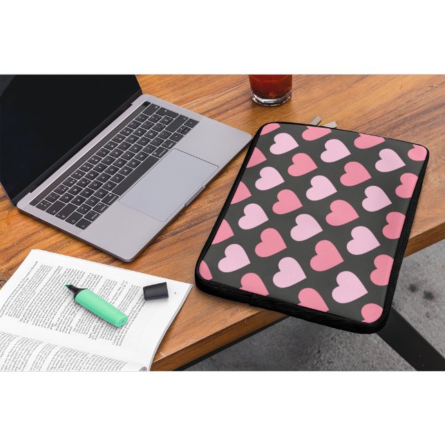 Modern Kärlek Heart Mönster Laptop Fodral (Skapare uppladdad)