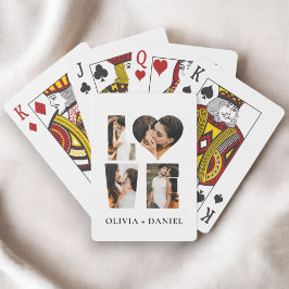 Modern KÄRLEK Heart Photo Instagram Alla hjärtans  Casinokort