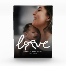 Modern kärlek Mamma Baby Foto Första mors dag