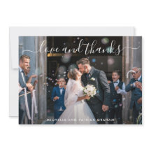 Modern Kärlek och tack, Photo Simple Bröllop