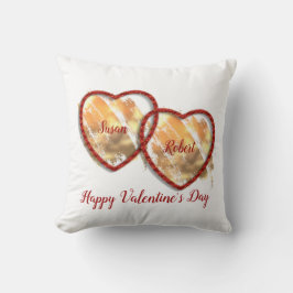 Modern Kärlek par Dual Heart Alla hjärtans dag Kudde