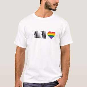 Modern Kärlek - Rainbow Heart T Shirt