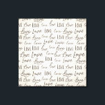 Modern "Kärlek"-typografi på Parchment, Canvastryck<br><div class="desc">Gratulera till romantik och visa engagemang med vår "eviga skript" Modern "Kärlek"-typografi på Kanvastrycket Parchment. Denna elegant och det tidlösa biet är en perfekt gåva till nygifta, som fångar andan i sin union på ett snyggt och modernt sätt. Med ord "Kärlek" som upprepas i en mängd moderna handskrivna och manusskrivna...</div>