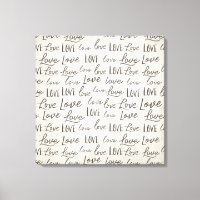 Modern "Kärlek"-typografi på Parchment,